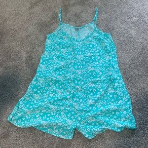 NWT aerie teal floral romper